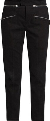 Izis Zipper High-Rise Slim Pants