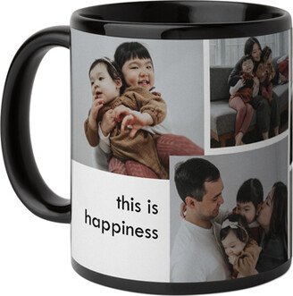 Mugs: This Is Happiness Mug, Black, 11Oz, White