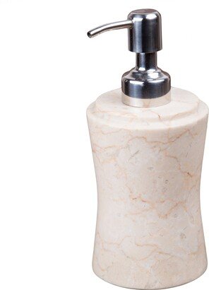 Fenway Collection Champagne Marble Liquid Soap Dispenser, Lotion Dispenser - Beige