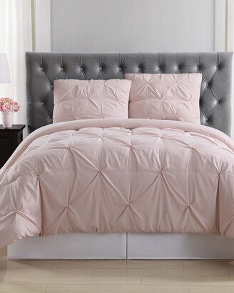 Pleated Blush Comforter Set