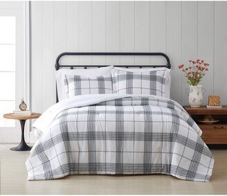 Cottage Plaid 3 Piece Comforter Set