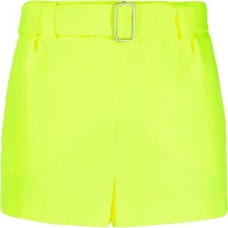 Mid-Rise Belted Shorts