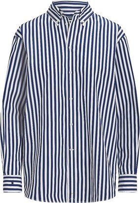 Striped Button-Up Shirt