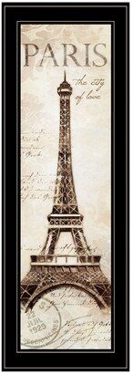 Paris Panel by Cloverfield Co, Ready to hang Framed Print, Black Frame, 8