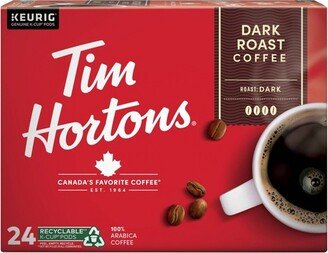 Tim Hortons Dark Roast Coffee Pods - 24ct