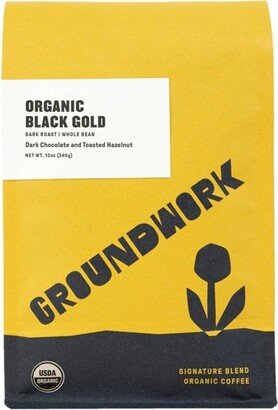 Groundwork Coffee Groundwork Organic Black Gold Whole Bean Dark Roast Coffee - 12oz