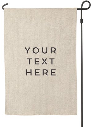 Garden Flags: Your Text Here Garden Flag, Flag Stand, Multicolor