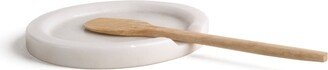 And Jacob Spoon Rest White Marble - Large