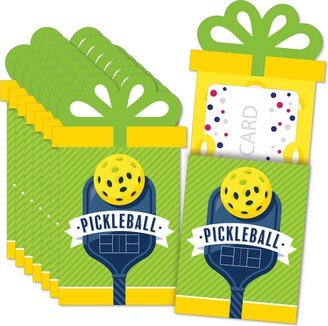 Big Dot Of Happiness Let's Rally Pickleball Birthday or Retirement Nifty Gifty Card Holders 8 Ct