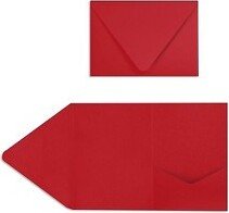 A7 Pocket Invitations (5 x 7) 100/Pack Ruby Red (EX10LEBA713PF10)