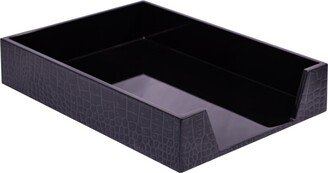 Posh Trading Company Chelsea Paper Tray - Croc Noir