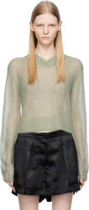 Green V-Neck Sweater