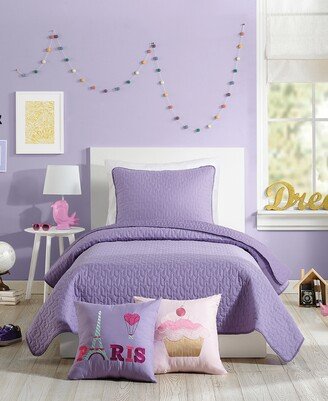 Coty Purple Twin Quilt Set - 2 Piece