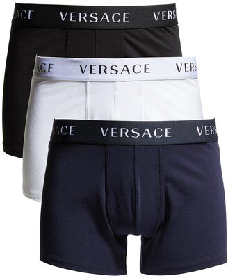 Men's 3-Pack Solid Logo Boxer Briefs