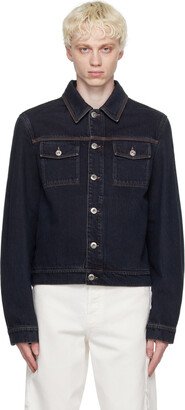 Navy Button Up Denim Jacket