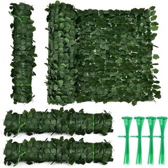 4 Pieces 118 x 39 Inch Artificial Ivy Privacy Fence Screen for Fence Decor - 118