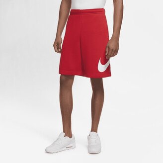 Men's Sportswear Club Graphic Shorts in Red