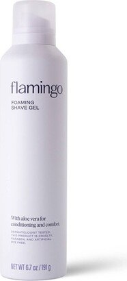 Flamingo Foaming Shave Gel with Aloe Vera - 6.7oz