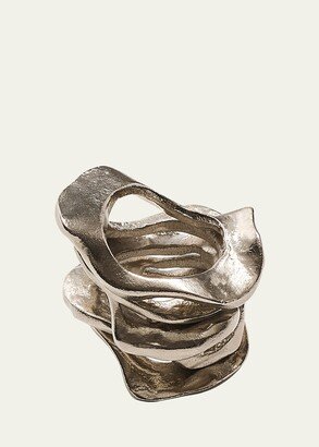 Silver Flux Napkin Ring-AA