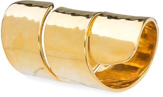 Nomi K 24K Goldplated Hammered 4-Piece Napkin Ring Set