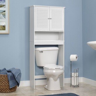 Bathroom Space Saver Over The Toilet Shelved Storage Cabinet