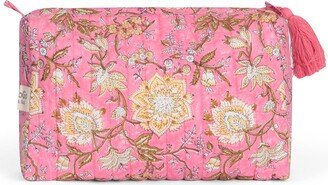 Nologo-Chic Lemon Bloom Print Wash Bag - Pink