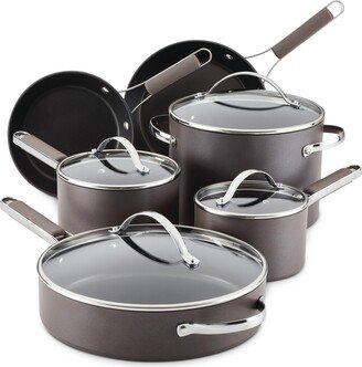 10-Pc. Hard-Anodized Collection Nonstick Cookware Set