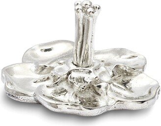 Curata Handcrafted Tarnish-Free Pewter Tiny Gardens Forget-Me-Not Ring Holder