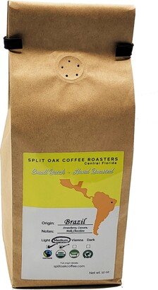 Medium Roasted Coffee Brazil Cerrado 12 Oz Whole Beans With A Deep, Nutty Flavor & Hints Of Almond Cocoa