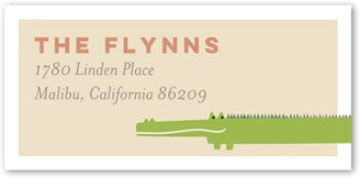 Address Labels: Friendly Fauna Address Label, Beige, Address Label, Matte