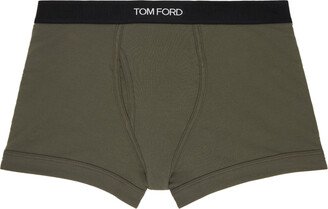 Khaki Jacquard Boxers