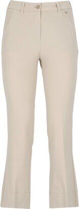 Straight-Leg Tailored Stretch Trousers-AA