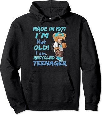 Awesome Old Teenager Spruch Cool Teddy Geburtstag Awesome Since 1971 Funny Old Teenager Teddy Bear Men Women Pullover Hoodie