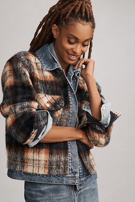 Plaid Denim Mix Jacket