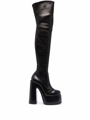 Thigh-High Platform Boots-AB