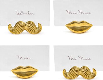 Brass Mr. & Mrs. Muse Place Card Holders (Set of 4)