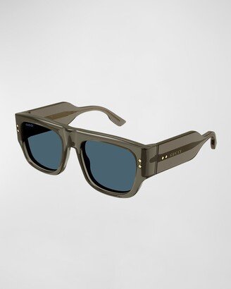 Men's Oversized Rectangle Sunglasses