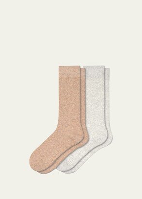 Marbled Wool Socks 2-Pack-AA