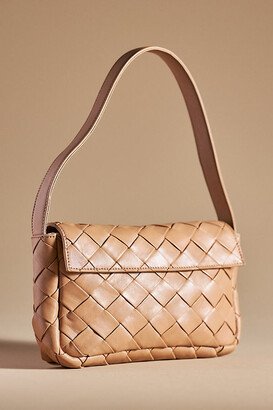 By Anthropologie Woven Leather Shoulder Bag