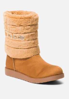 Laurely Faux Shearling Booties