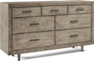 Aurora Mid Century Seven Drawer Wood Dresser - Abbyson Living