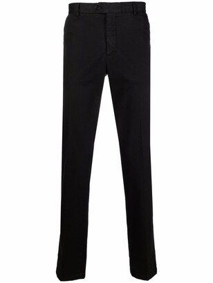 Zip-Detail Chino Trousers