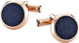 Men's Meisterstuck Round Stone Cufflinks