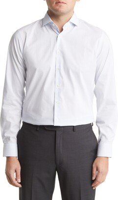 Tech-Smart Trim Fit Dobby Stripe CoolMax® Dress Shirt
