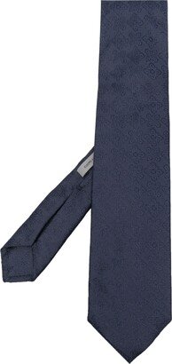 Patterned-Jacquard Silk Tie-AG