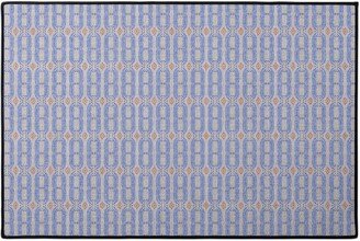 Door Mats: French Linen Loop - Blue Door Mat, Blue