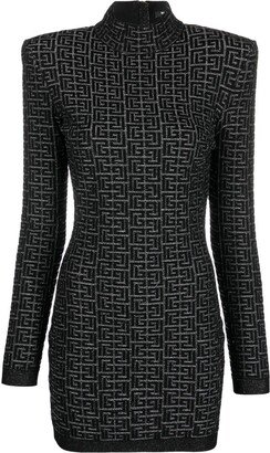 Monogram-Pattern Knit Dress