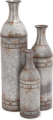 Primrose Valley 3-Piece Iron Vase Set-AA