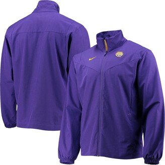 Men's Purple LSU Tigers 2021 Sideline Full-Zip Jacket