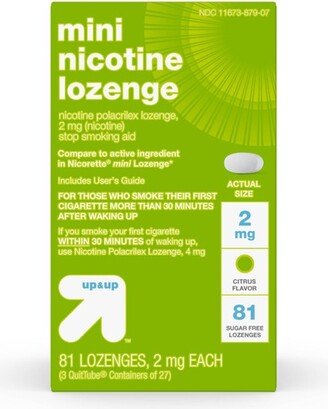 Nicotine 2mg Mini Lozenge - Citrus - 81ct - up & up™
